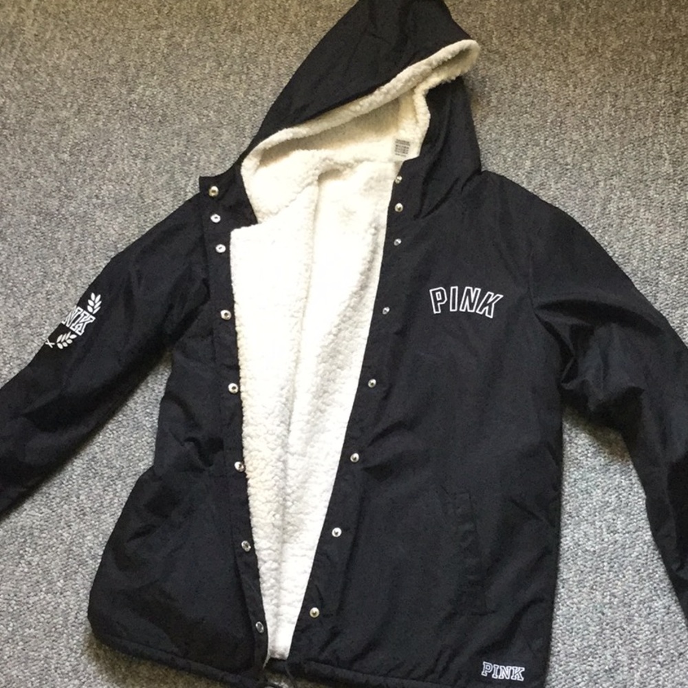 Pink brand Sherpa Windbreaker